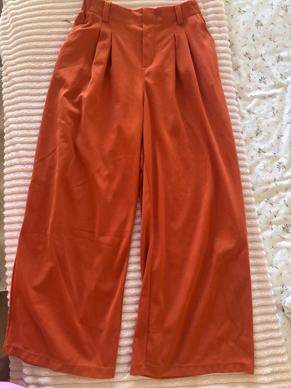 HALARA Petite Elastic Waist Pants - Orange